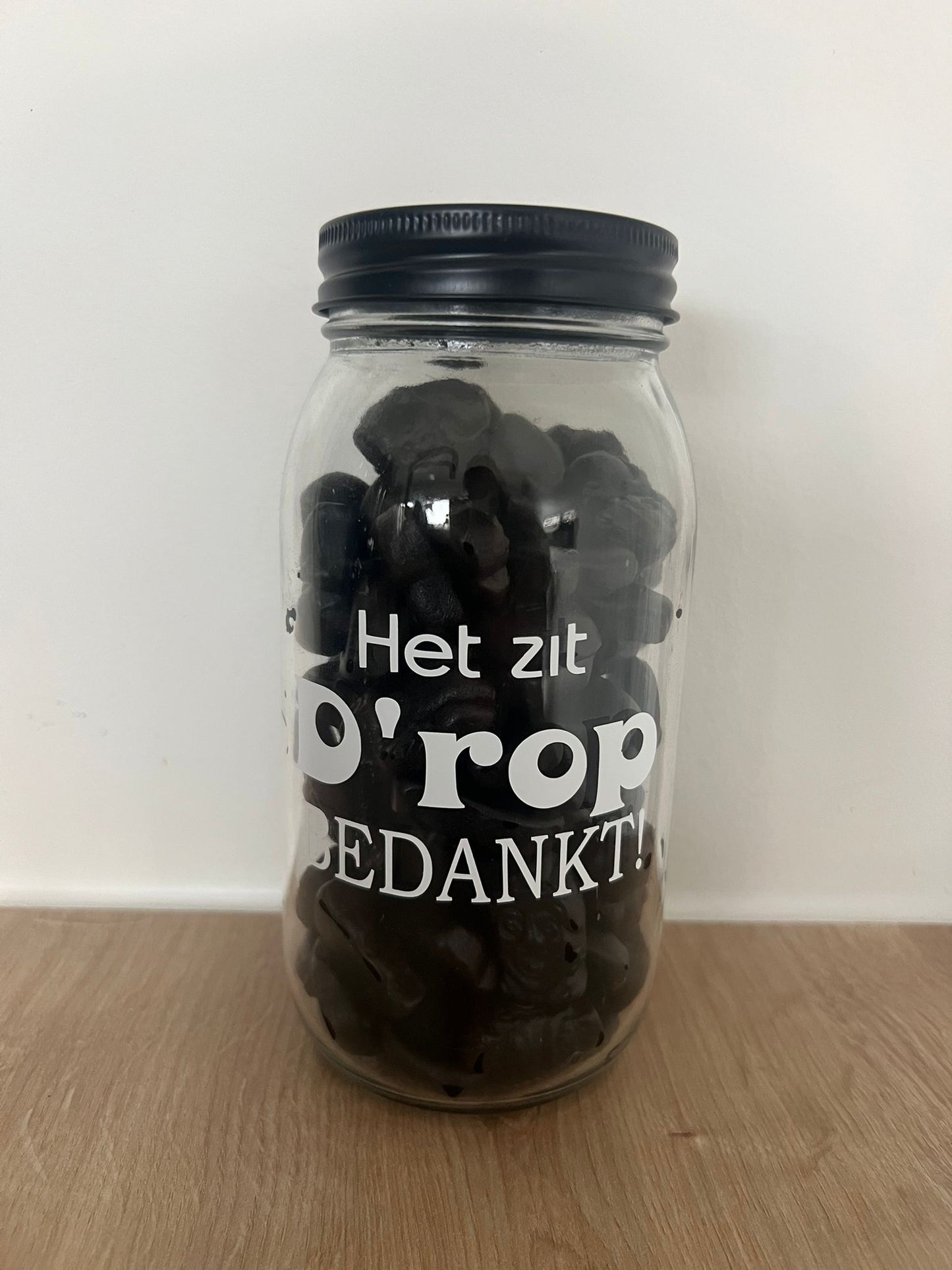 Voorraadpot gevuld met drop