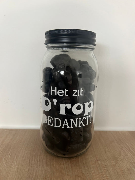 Voorraadpot gevuld met drop